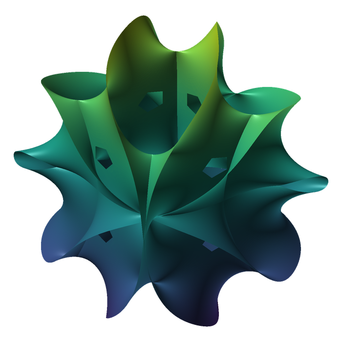 A real slice of the quintic Calabi–Yau threefold